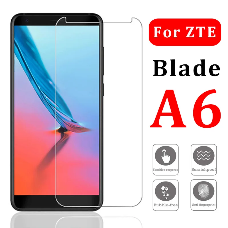 

Safety Tempered Glass For ZTE Blade A6 Screen Protector On The Blade A6 A 6 6A Tremp Protective Glas Protective Protect Film
