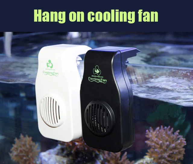 Cooling fan mini nano hang on aquarium water plant fish reef coral tank