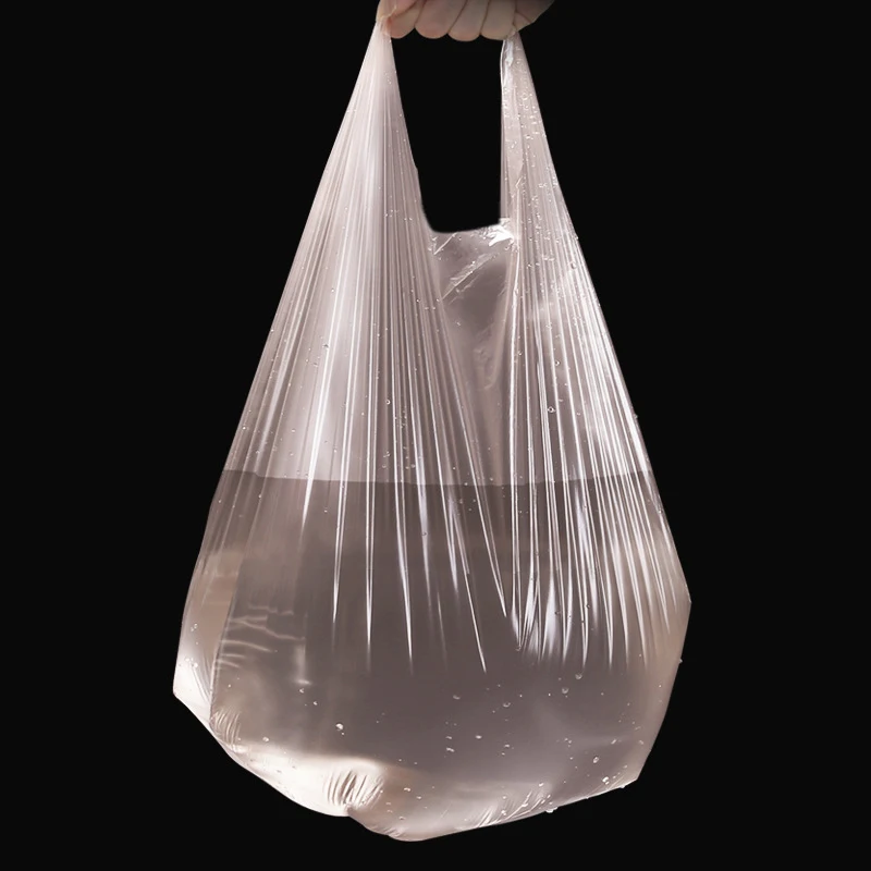 100pcs/pack Top Quality Household Disposable Plastic Bags Silver Steel Point-off Refuse Bag Trash Bags