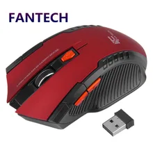 FANTECH 2.4GHz USB 2.0 Wireless Mouse 6D Gaming Optical Gaming Mouse Mice Computer Mouse 2400DPI for Desktop Laptop PC Pro Gamer