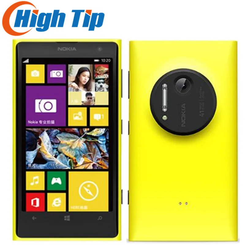 Подарок бесплатно! Оригинальный мобильный телефон Nokia Lumia 1020 разблокированный