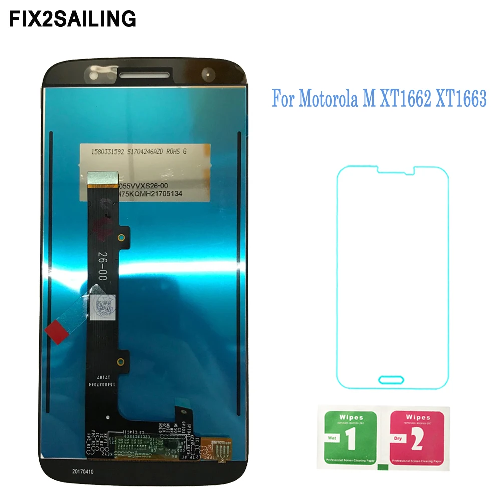 

LCD Display For Motorola Moto M XT1662 XT1663 LCD Display Screen With Touch Screen Digitizer Assembly Replacement