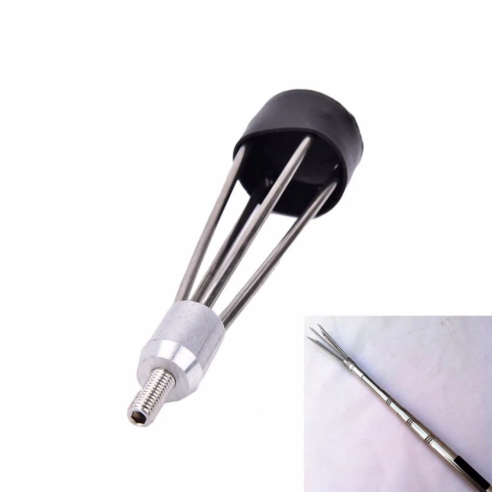 

JETTING Stainless Steel 5 Prong Barbs Diving Harpoon Fish Spear Fork Fishing Ice Breaker Drill Fishing Accessory Tackle Box tool