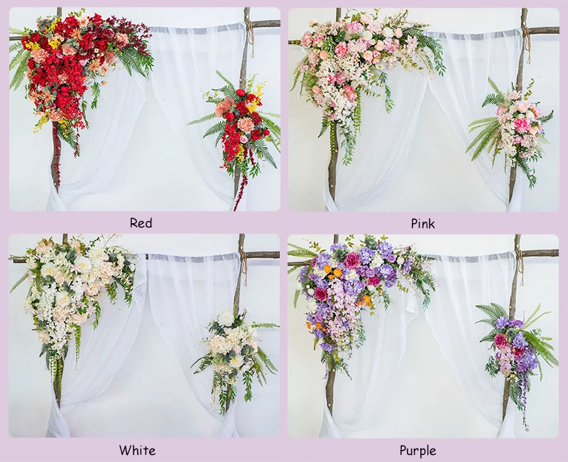 JAROWN Artificial Flower Row Flower Wall Wedding DIY Decor Arch Floral Stage Background Layout Decorative Flowers Props Flores (6)