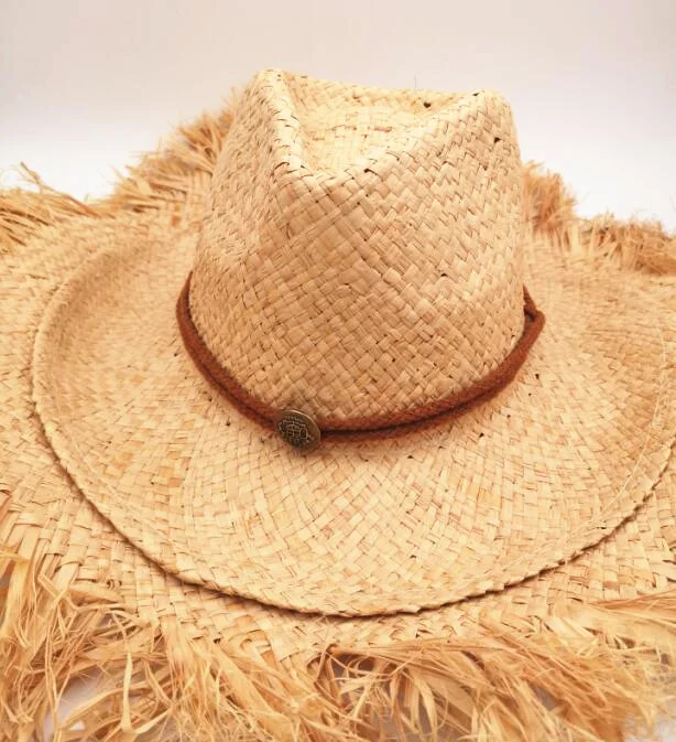 Летние мужские джазовые шляпы из рафии, мужские американские западные ковбои, соломенная шляпа с принтом звезд, пляжные кепки от солнца для мужчин - Цвет: style3