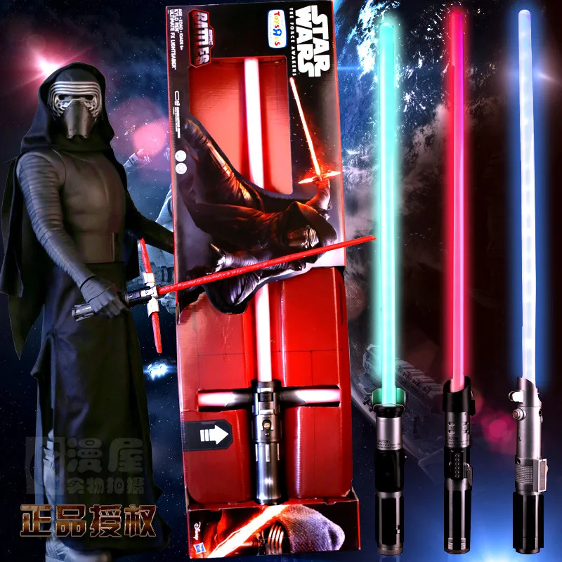 

90CM Light Sword Darth Vader Anakin Skywalker ObiWan Kylo Ren Yoda Lightsaber light up led Flashing Lightstick glow in the dark
