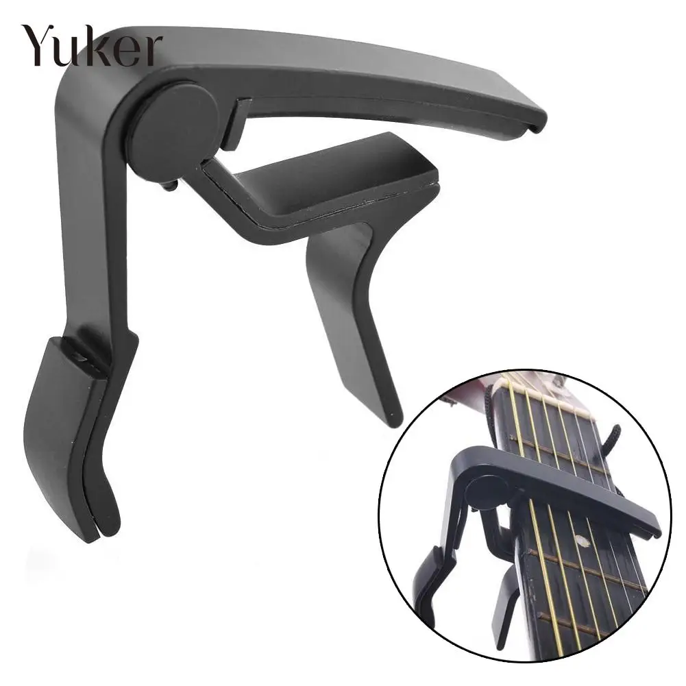 Hot Aluminium Metal Acoustic Guitar Bass Ukulele Capo Tune Clamp Black