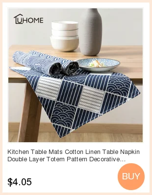 Японский стиль журавль узор стол подстилки для стола набор хлопок белье аксессуары для дома кухня коврик Кофе Чай коврики