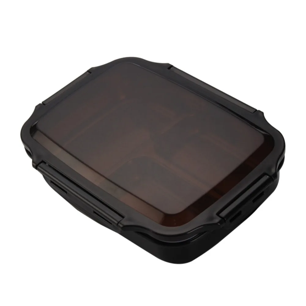 Нержавеющая Сталь Bento Box фаст-фуд герметичная коробка для завтрака с крытой столовой для студентов
