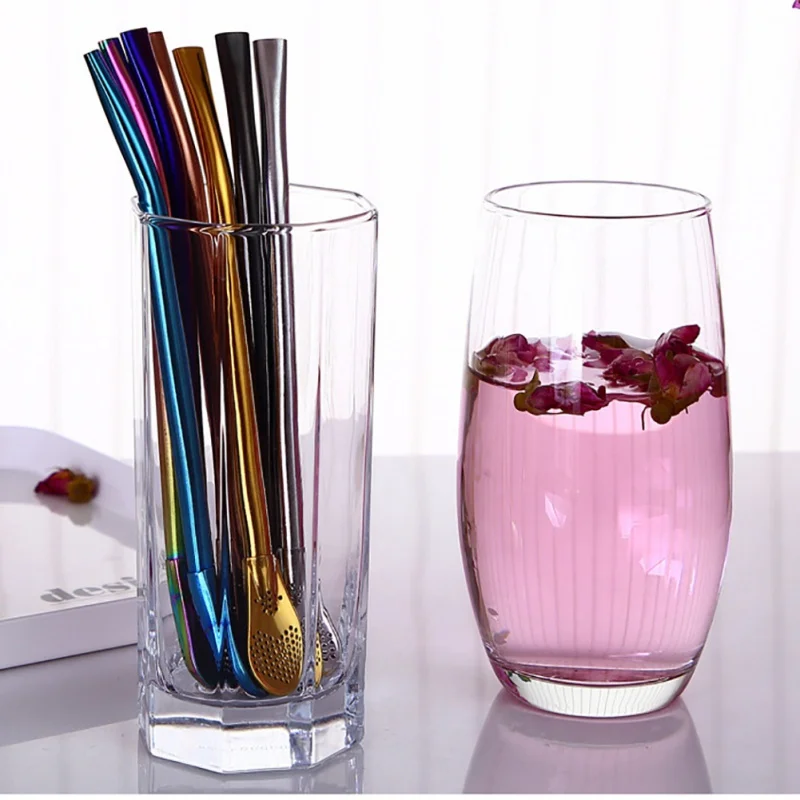 

Bar Stainless Steel Drinking Straw Filter Drinkware Handmade Yerba Mate Tea Bombilla Gourd Washable Practical Tea Tools