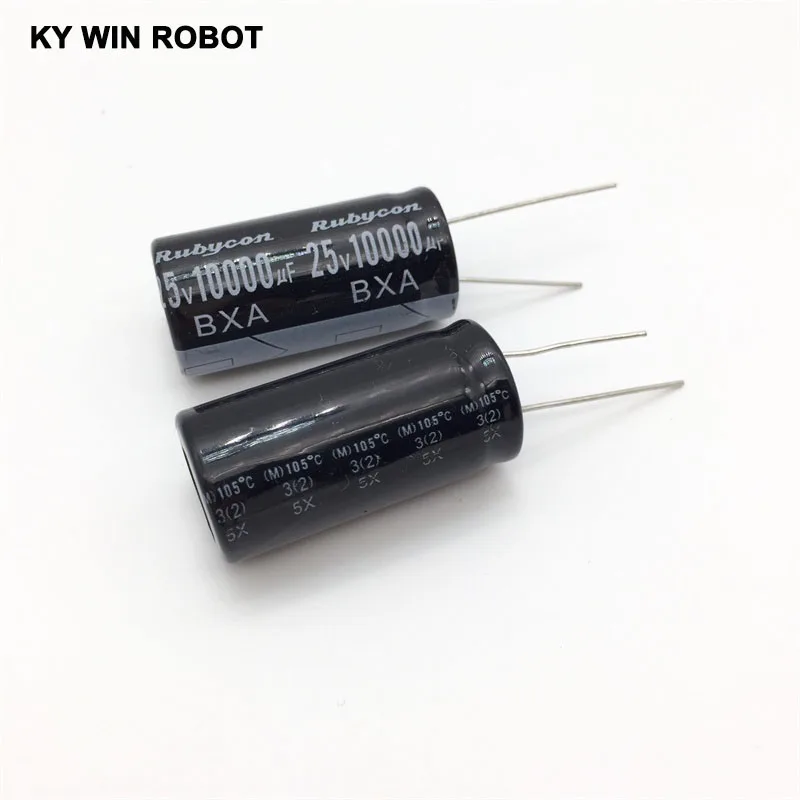 Aluminum Electrolytic Capacitor 25V / 10000 UF 25V/10000UF Electrolytic Capacitor Size 18*35 mm plug-in 25V 10000UF