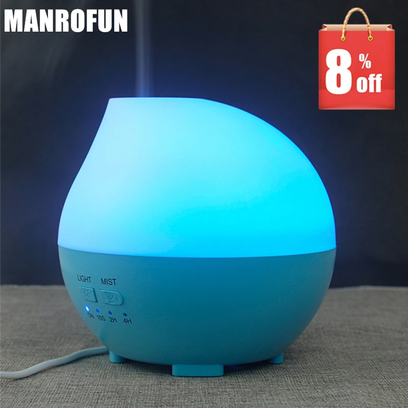 

MRF-036 300ml FREE SHIP Mini drip humidifier essential oil Diffuser household bedroom colorful light aromatherapy machine