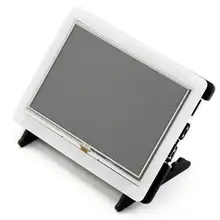 5,0 дюймов HD TFT HDMI ЖК-дисплей USB резистивный Сенсорный экран с черный, белый цвет оболочки 800*480 для Raspberry Pi BB Черный банан Pi/Pro