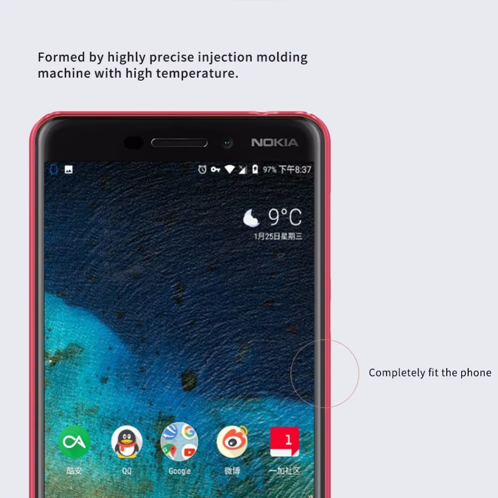 Чехол для Nokia 6 2018 чехол NILLKIN Супер Матовый Защитный матовый 2018|case for nokia|case forcase case |