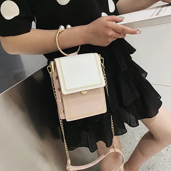 

2019 women's sweet lady three-dimensional bucket bag rivet pearl ring handle handbag wheat ear chain shoulder diagonal package
