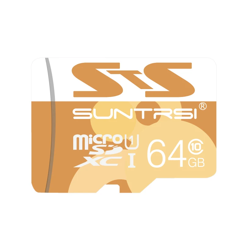 Suntrsi микро TF SD Card 64 Гб оперативной памяти, 32 Гб встроенной памяти, память высокоскоростная карта 48 МБ/с. Class 10 16 Гб мини карта памяти TF для телефона и камеры - Емкость: 64GB up to 48MBs