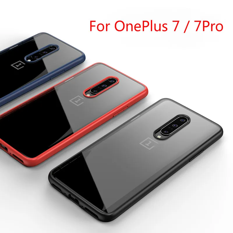 

Explosion-proof Transparent acrylic reinforced Corner TPU Soft Silicone Sleeve For OnePlus 7 7 Pro silicone ultra-thin Soft Case