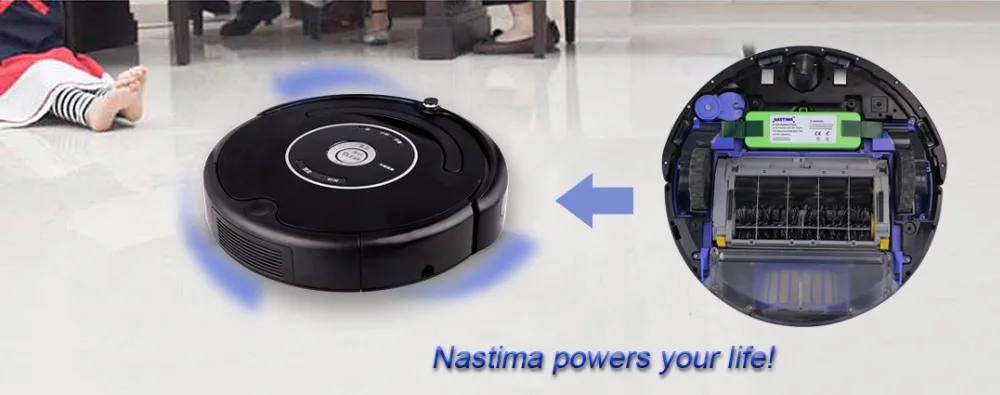 NASTIMA 14,8 v 6400 мА/ч, литий Батарея для iRobot Roomba очиститель 500, 600, 700, 800, 980 серия-паяный пластинчатый теплообменник 600 620 650 700 770 780 880 980