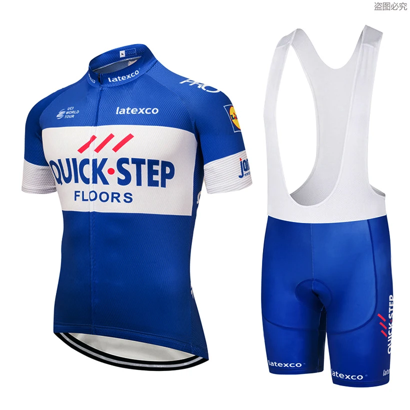 2018 Quick STEP Cycling Jersey Gel Bike Shorts Set SOBYCLE Ropa Ciclismo Mens Summer TEAMPRO BICYCLING