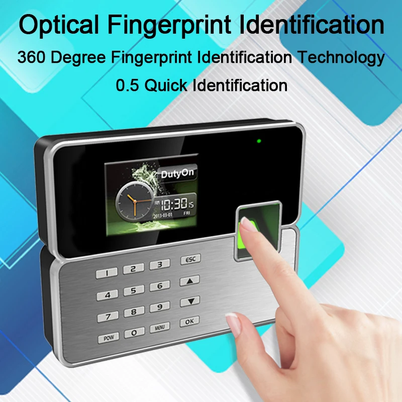 OULET Biometric Time Attendance System TCP/IP USB Fingerprint Reader Access Control System Attendance Clock Employees Device    
