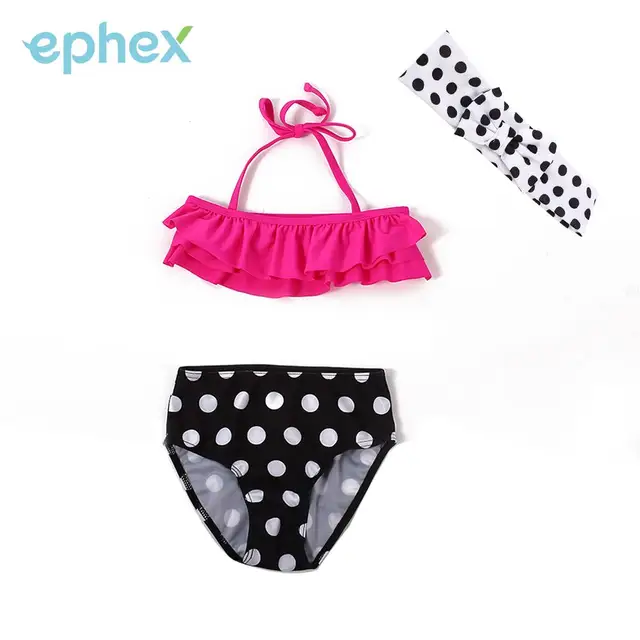 Cheap Children Swimwear Costume Kids Swimwear Cute Bowknot Children's Swimsuit Beautiful Beach Bikini Girls Swimsuit Dorpshipping