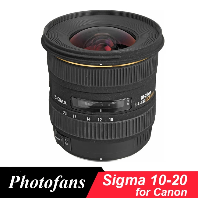 Широкоугольный Объектив Sigma 10 20 мм f/3 5 EX DC HSM для Canon 1300D 600D 700D 750D 760D 60D 70D 80D T3i T5i T6 T6s|lens