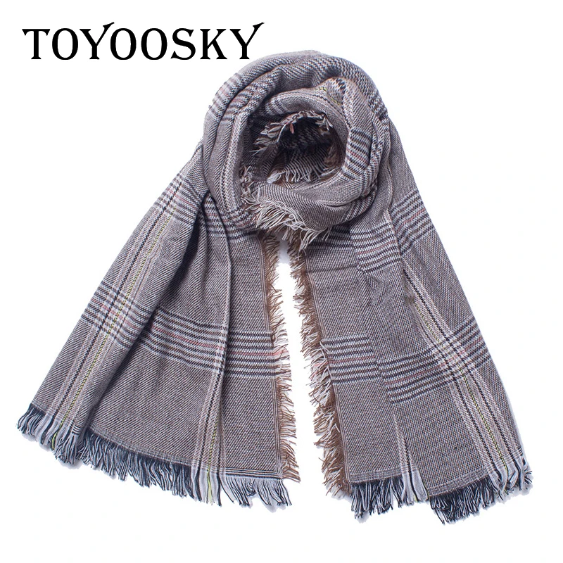 

Winter Scarf Shawl Cape Stole For Women Luxury Brand Designer Shawl Plaid Thick Scarves Blanket Tassel Wholesale Dropshipping