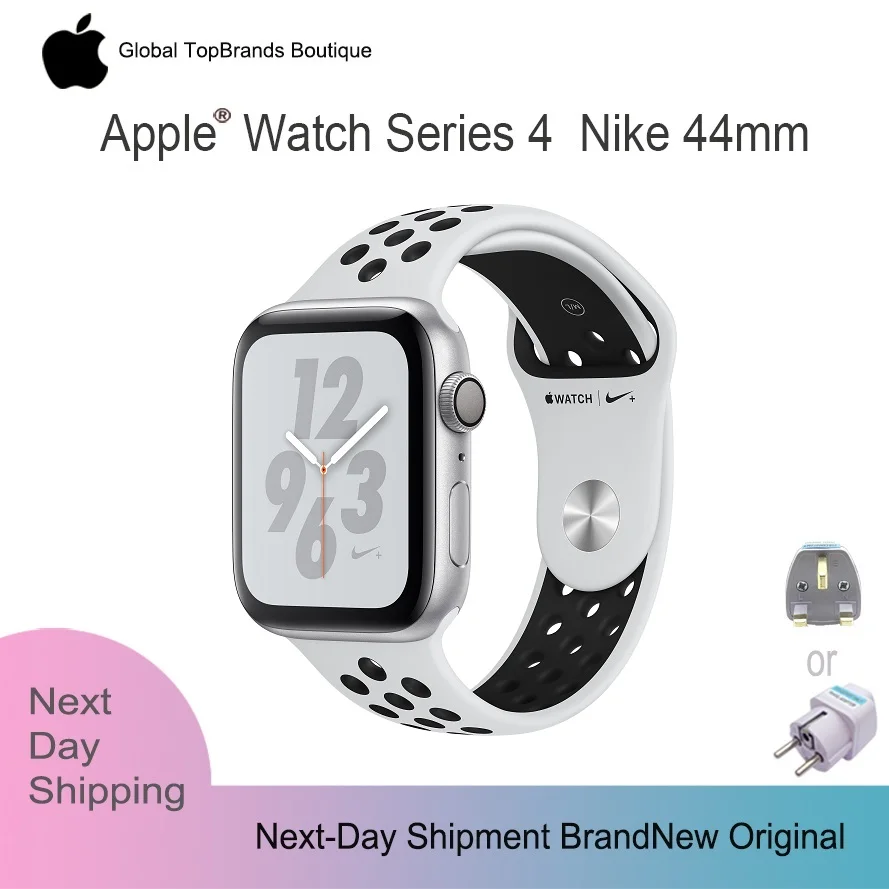 

New Apple Watch Nike+ Series 4 44mm Sport Smart Watch IOS 2 Heart Rate Sensor ECG Fallen Detect Bluetooth Activity Track Workout