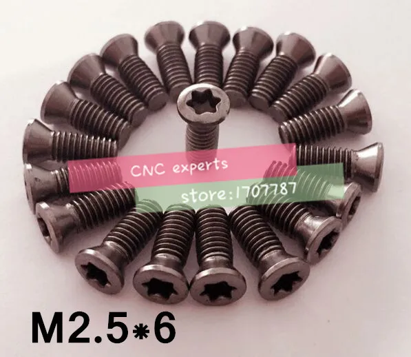

10pcs M2.5*6mm CNC lathe tool spare screws Torx screws