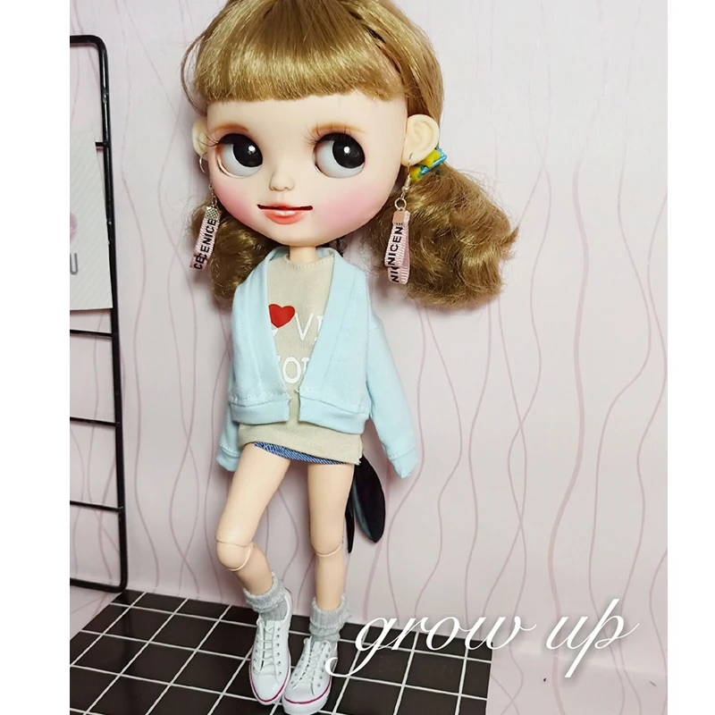 1 шт. Blyth Одежда для кукол наряд Свободный кардиган, пальто для ob24 Azone Licca Blyth куклы аксессуары