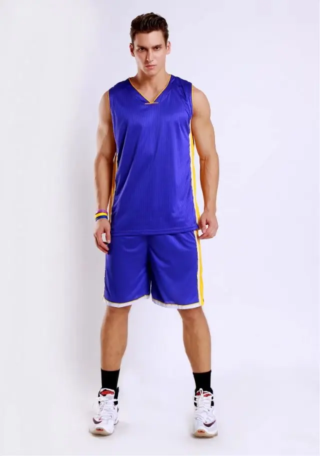 Men sleeveless basketball jerseys male basketball sets adult sports