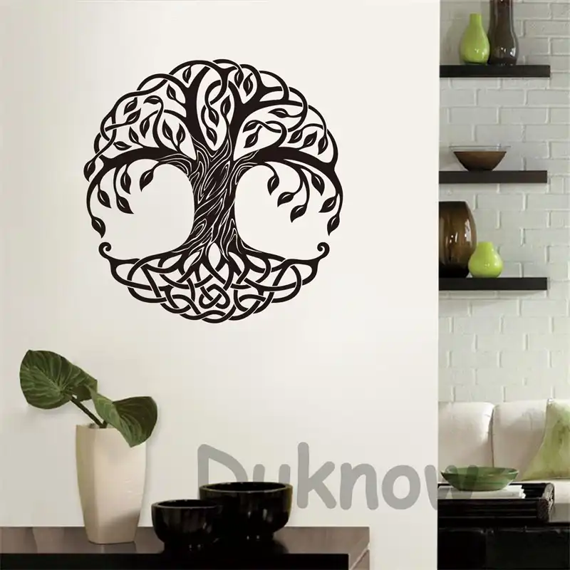 Arbol De La Vida Arte De La Pared Calcomanias Yoga Arte De La