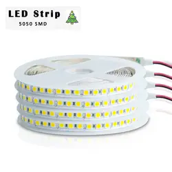 LED Клейкие ленты Лампы для мотоциклов 5050 SMD 600 светодиодов 5 м Водонепроницаемый светодиодные полосы света DC12V 24 В 120 светодиодов/м fiexble