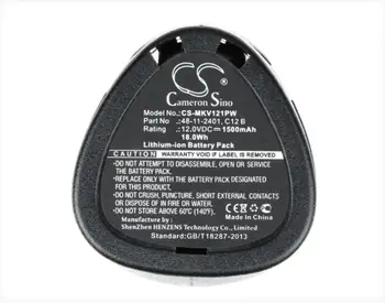 

Cameron Sino 1500mAh battery for MILWAUKEE 2207-20 2207-21 2238-20 2238-21 2239-20 2239-21 2276-20NST 2276-21 2276-21NST