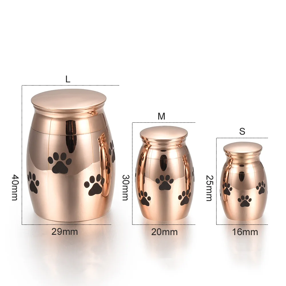 1003 30 De Réductionurne De Crémation De Chats De Chien Danimaux Familiers Urnes De Crémation Dacier Inoxydable Solide Urne Funéraire Avec La