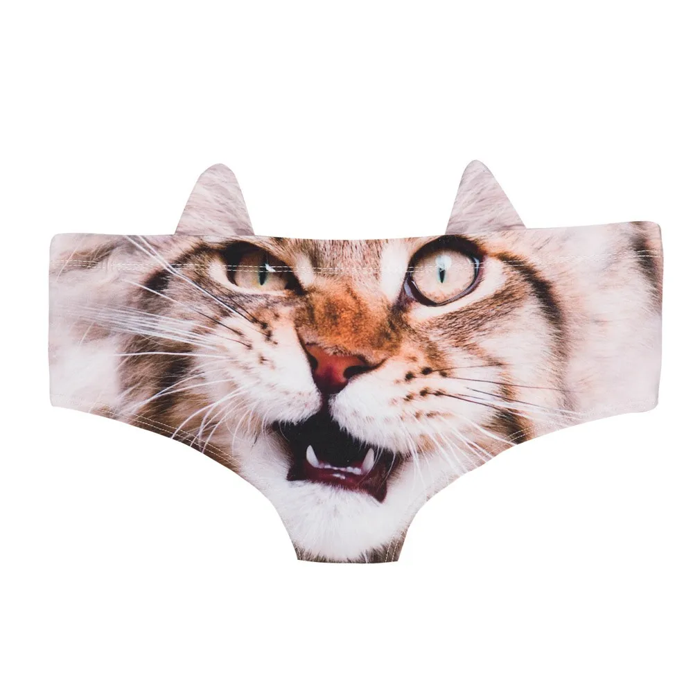 

New Ladies Hipsters Panties Animal Pattern Ear Themed Women Panties Print Underwear Women's Intimates Women Briefs Hot Sale 15