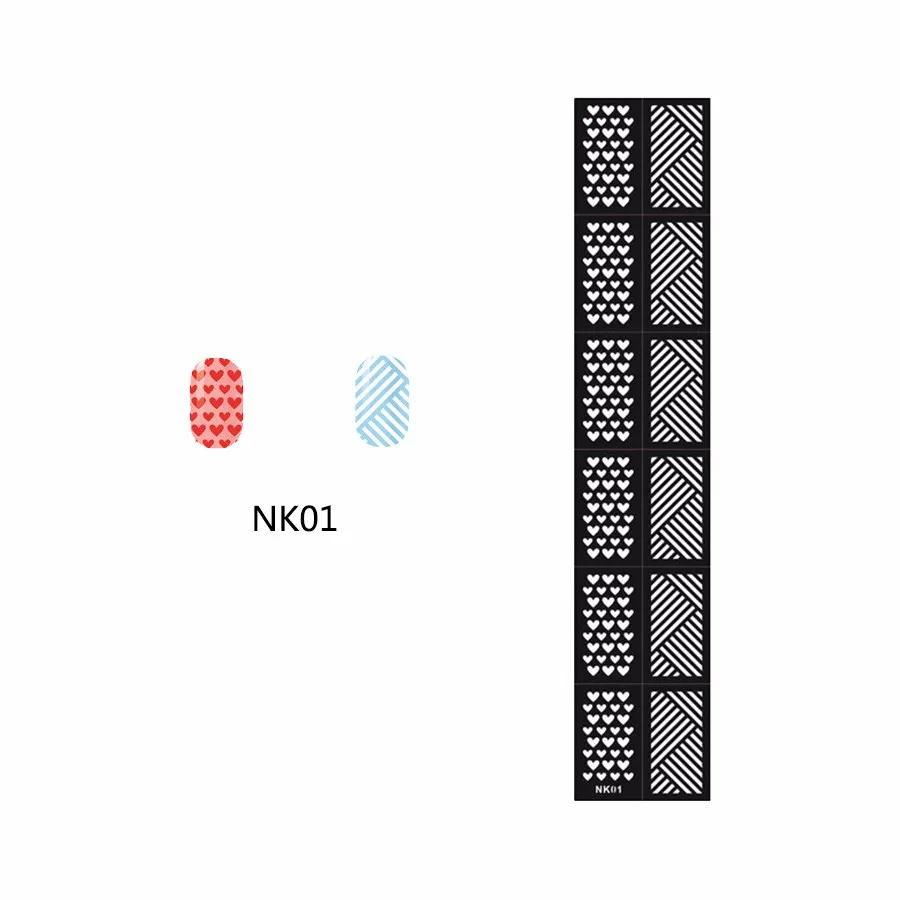1 шт Горячая Штамповка ногтей искусство шаблон Diy сердце полоса ногтей Konad Лак Аэрограф Маникюр штамп трафарет инструмент красивые женщины NK01