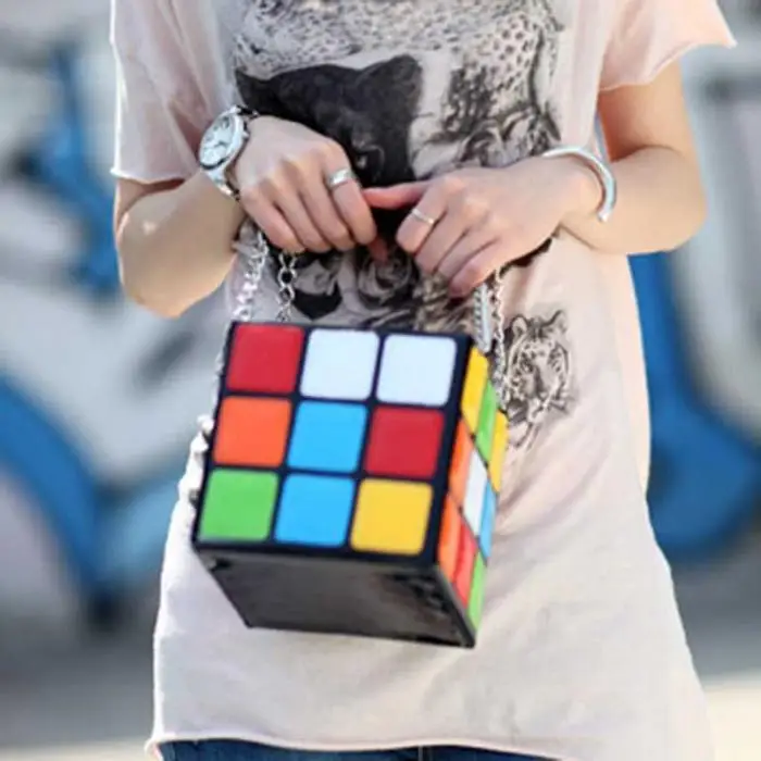 1 Pcs Mulheres Bolsa Cubo Mágico Durável