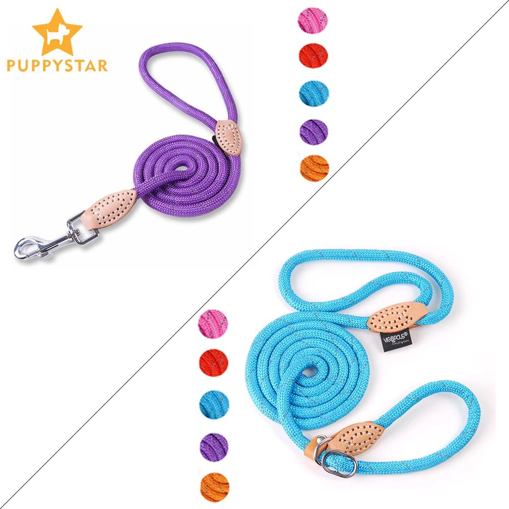 

Reflective Dog Leash Lead Rope Nylon Pet Leash For Small Large Dogs Cats Puppy Breathable Training Dog-Collar Products PY0237-8