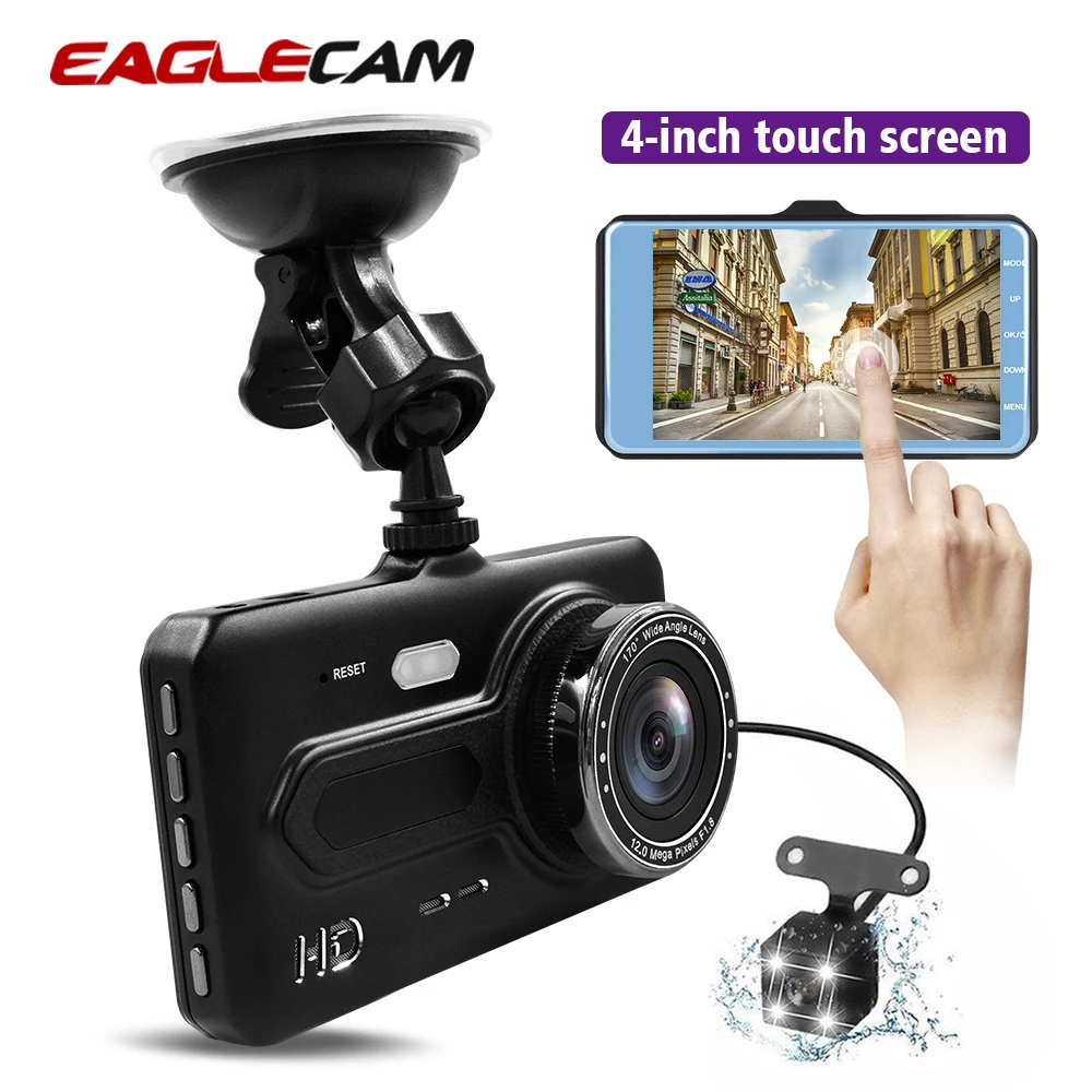 

Car DVRs 4.0'' Full HD 1080P Touch Screen Car Dvr Camera Dual Lens Video Driving Recorder with Rear View Dashcam Auto Registrar