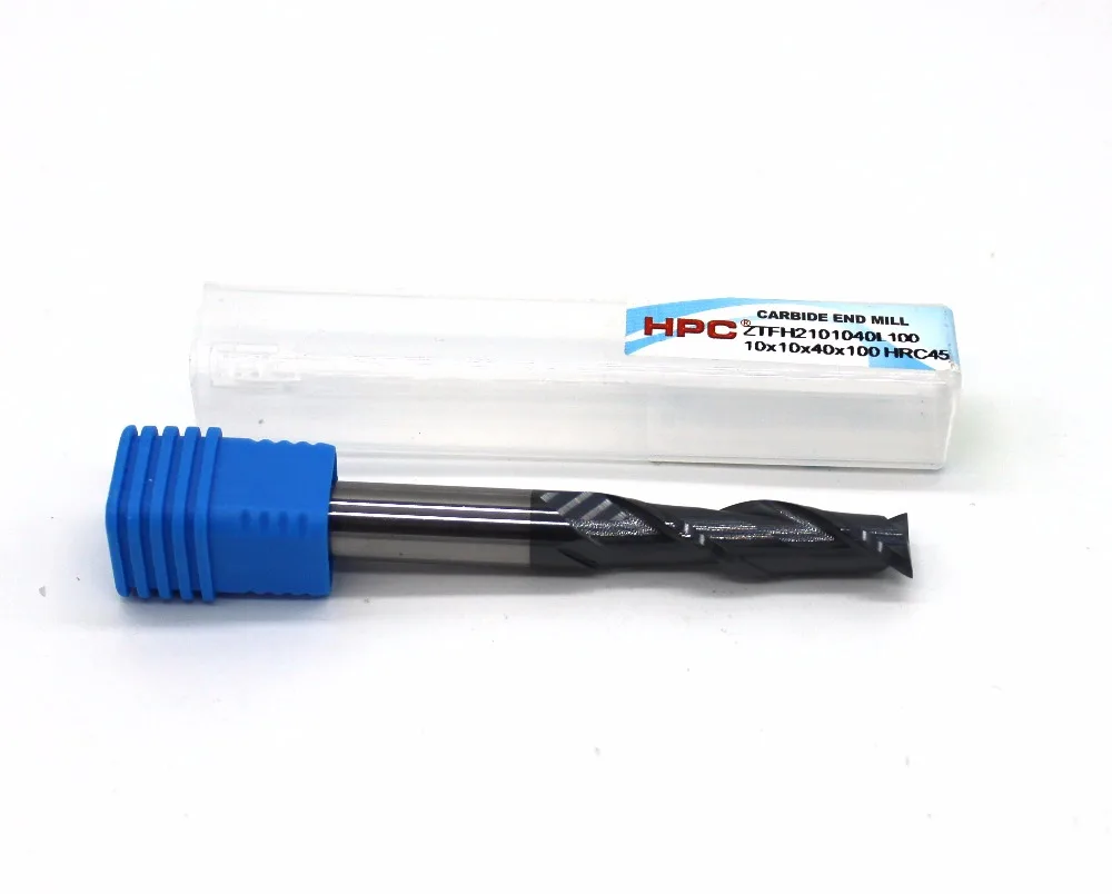 

router bit 10*10*40*100 with 2 flutes HRC 45 square flatted mill cutter tungsten carbide end mills CNC machine milling tools