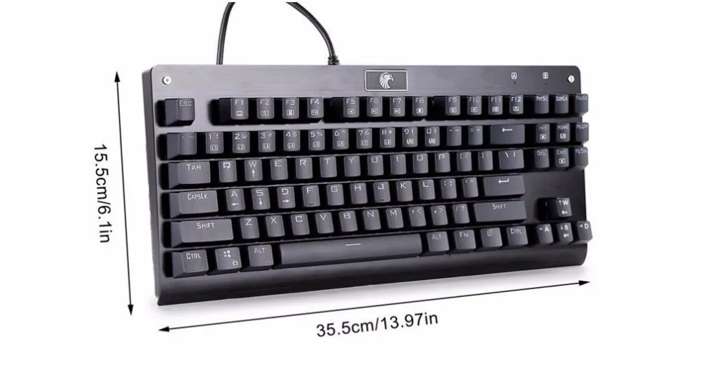Z 77 Орел компактная Механическая игровая клавиатура Белый светодиодный
