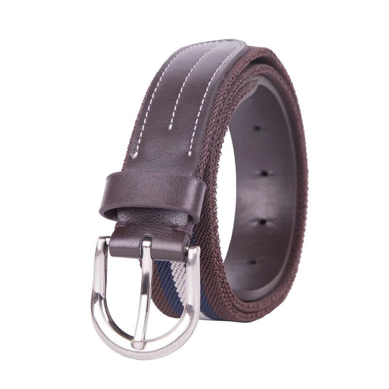  Elastic Braided Patchwork Waist Tactica Unisex Belt For Men's Woven Braided Stretch Webbed PU Leather Buckle cinturon mujer (5)