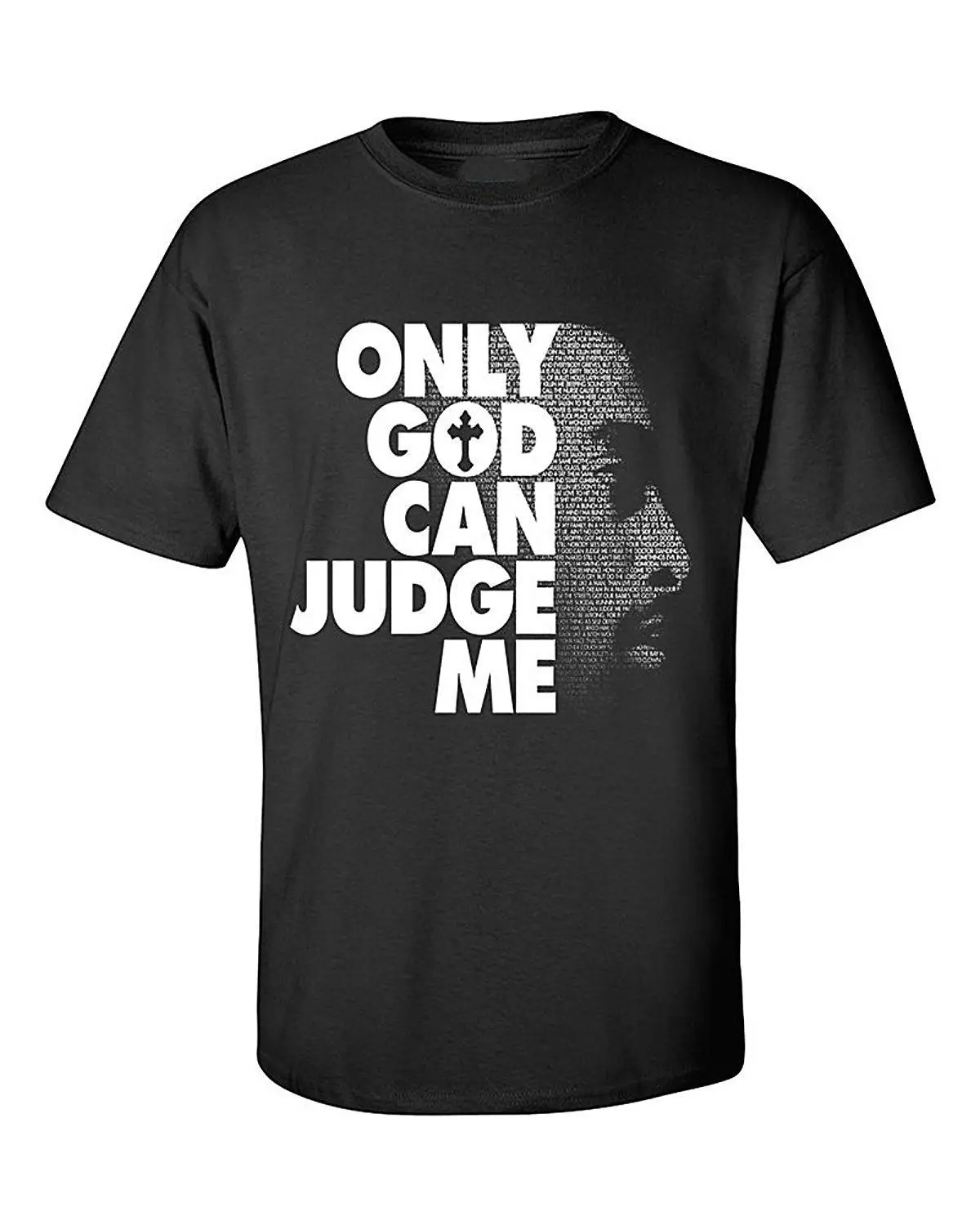 2PAC Only God Can judicate Me Футболка крутая Повседневная футболка мужская Унисекс Новая