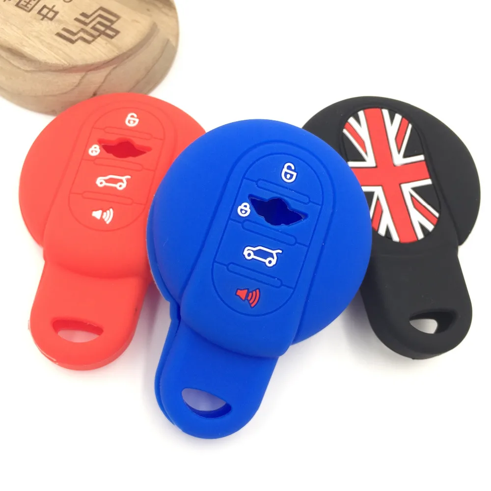 silicone rubber car Key Case Protection Cover For BMW MINI Cooper S R50