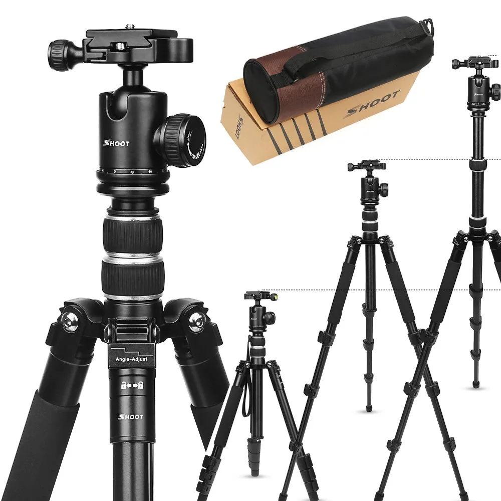 Professional Tripod Portable Aluminium Alloy Monopod & Ball Head For