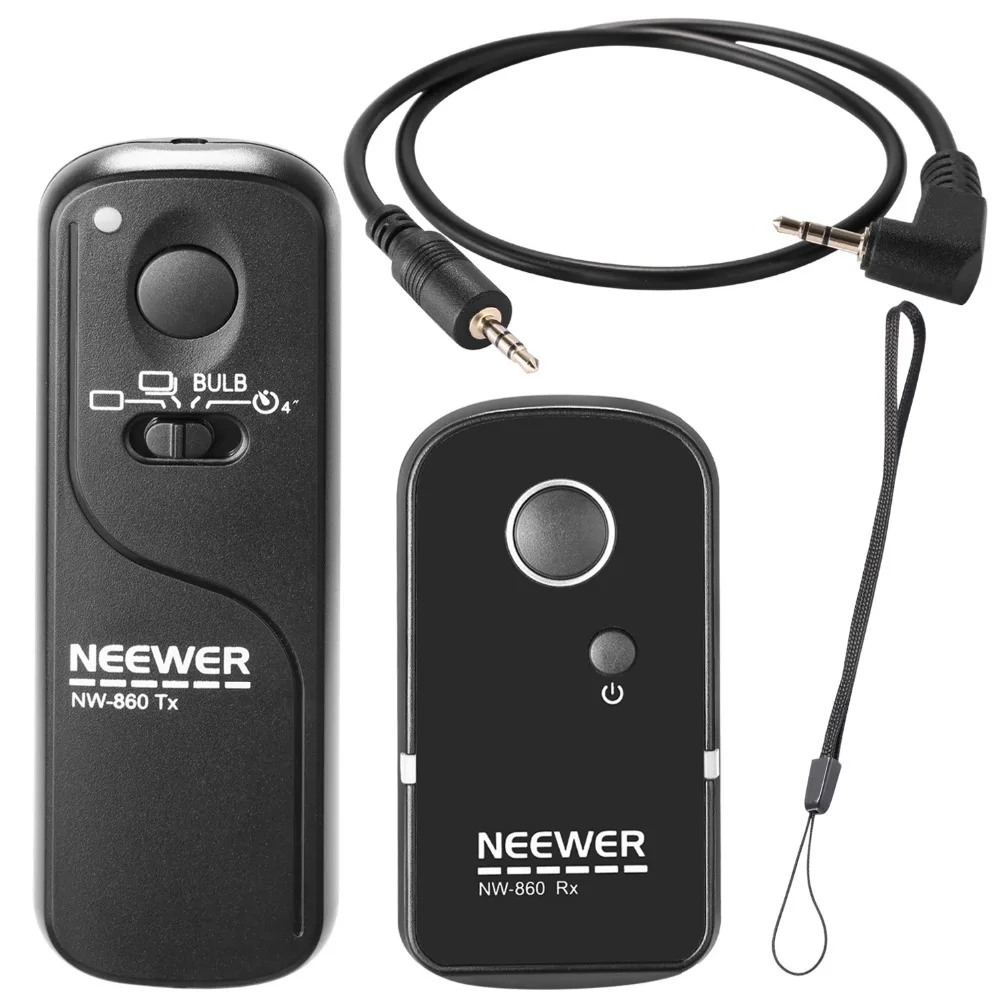 

Neewer DSLR Shutter Release 100m Wireless Remote Control 2.4G Transmitter Receiver for Canon G10/G11/G15/G12/G1X/SX50/700D/1200D