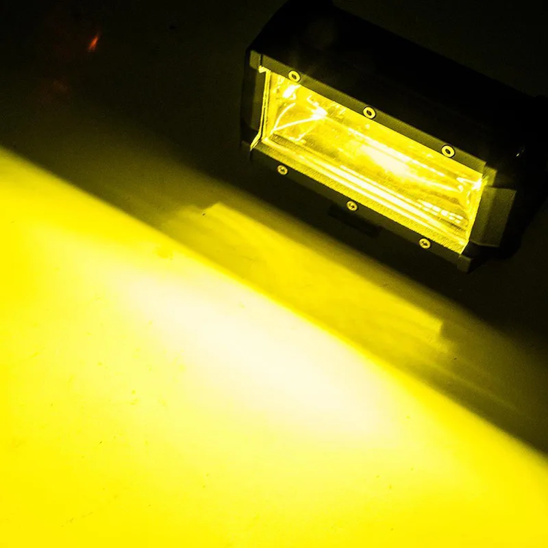 Motorcycle LED Light Bar 4x4 Auto Accessorie 12V Offroad Work Light 3000K Yellow 72W 5inch Flood IP67 4WD ATV Car Fog Lamp WOXMA Motorcycle LED Light Bar 4x4 Auto Accessorie 12V Offroad Work Light 3000K Yellow 72W 5inch Flood IP67 4WD ATV Car Fog Lamp WOXMA