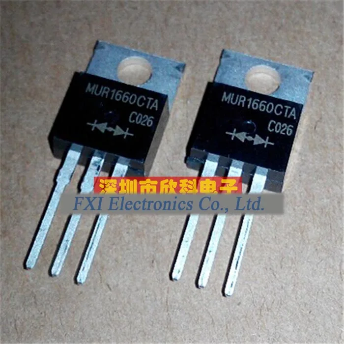 

Free shipping 5pcs/lot MUR1660CTA MUR1660 fast recovery diode 16A 600V TO-220 original authentic