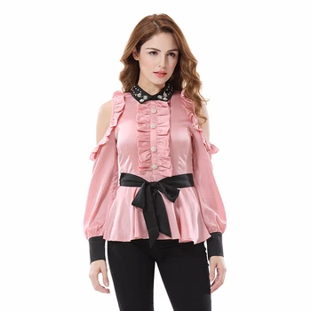 

Apperloth 2019 Clearance Sale Elegant Women Blouse Top Long Sleeve Spring Shirts 100% Brand NEW Office Lady's Casual Blouse Tops